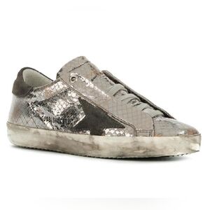 Golden Goose Silver Superstar Sneakers